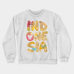 Indonesia Font Crewneck Sweatshirt